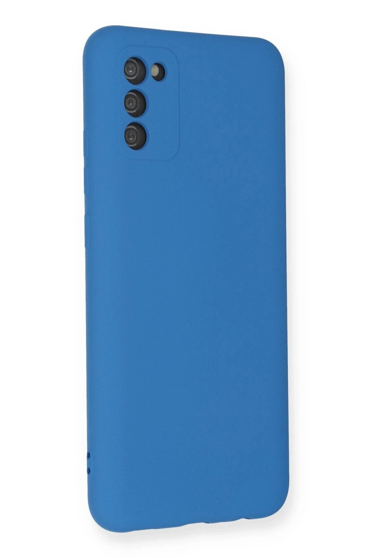 Mey İthalat® Samsung Galaxy A03S Kılıf Nano içi Kadife Silikon - Mavi