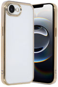 Mey İthalat® iPhone 16E Kılıf Lensli Silikon - Gold