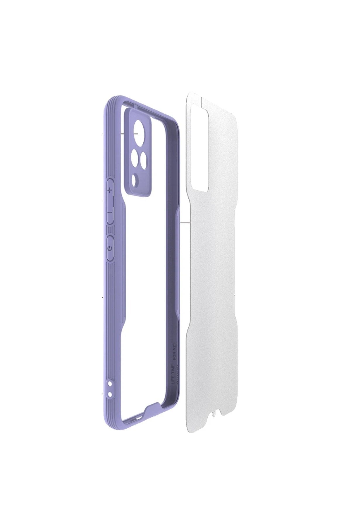 Mey İthalat® Vivo V21 Kılıf Platin Silikon - Siyah