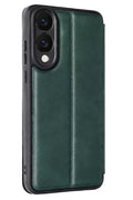 Mey İthalat® Samsung Galaxy S25 Edge Flip Cover - Koyu Yeşil
