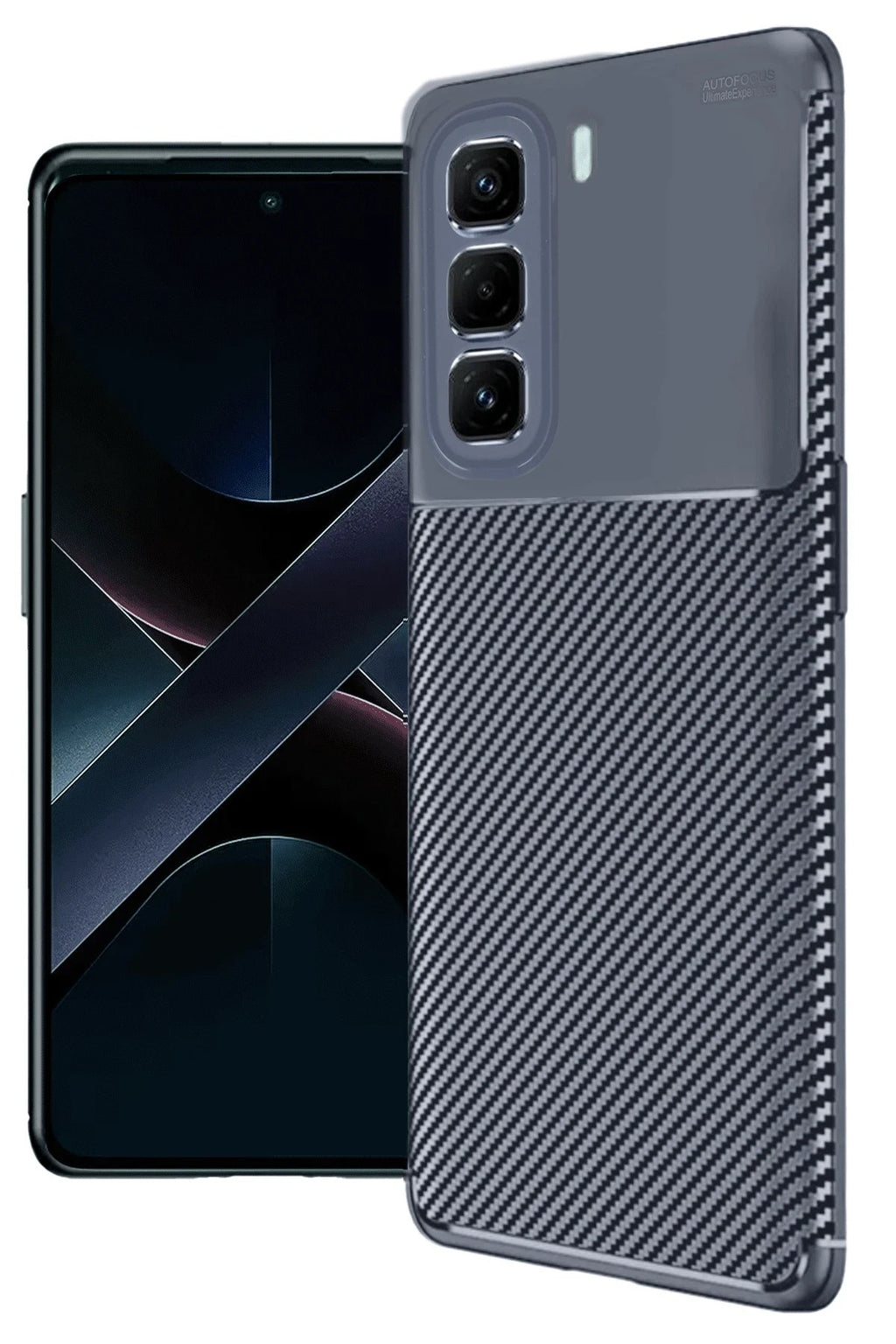 Mey İthalat® İnfinix Hot 50 Pro Plus 4G Auto Focus Karbon Kapak - Lacivert