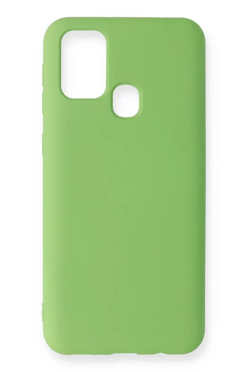 Mey İthalat® Samsung Galaxy M31 Kılıf Nano içi Kadife Silikon - Yeşil