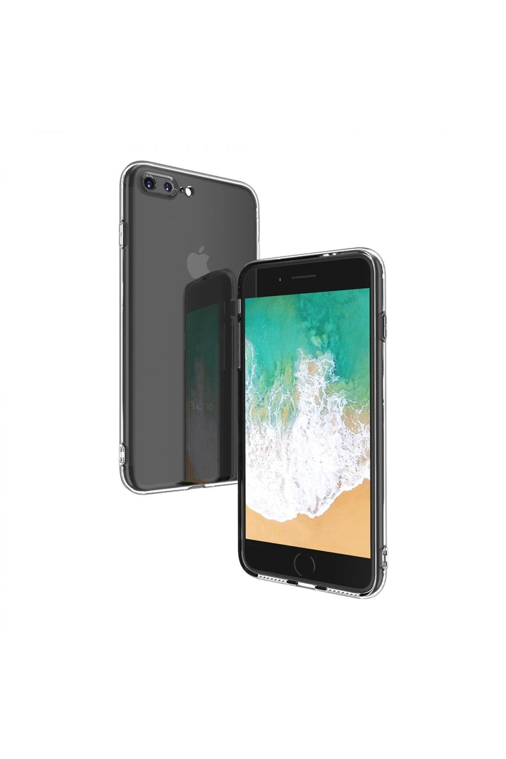 Mey İthalat® iPhone 8 Plus Kılıf Deluxe 2mm Şeffaf Silikon