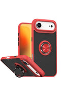 Mey İthalat® iPhone 17 Air Montreal Yüzüklü Silikon Kapak - Kırmızı
