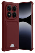 Mey İthalat® Redmi Note 14 Pro 4G Kelvin Kartvizitli Silikon - Bordo