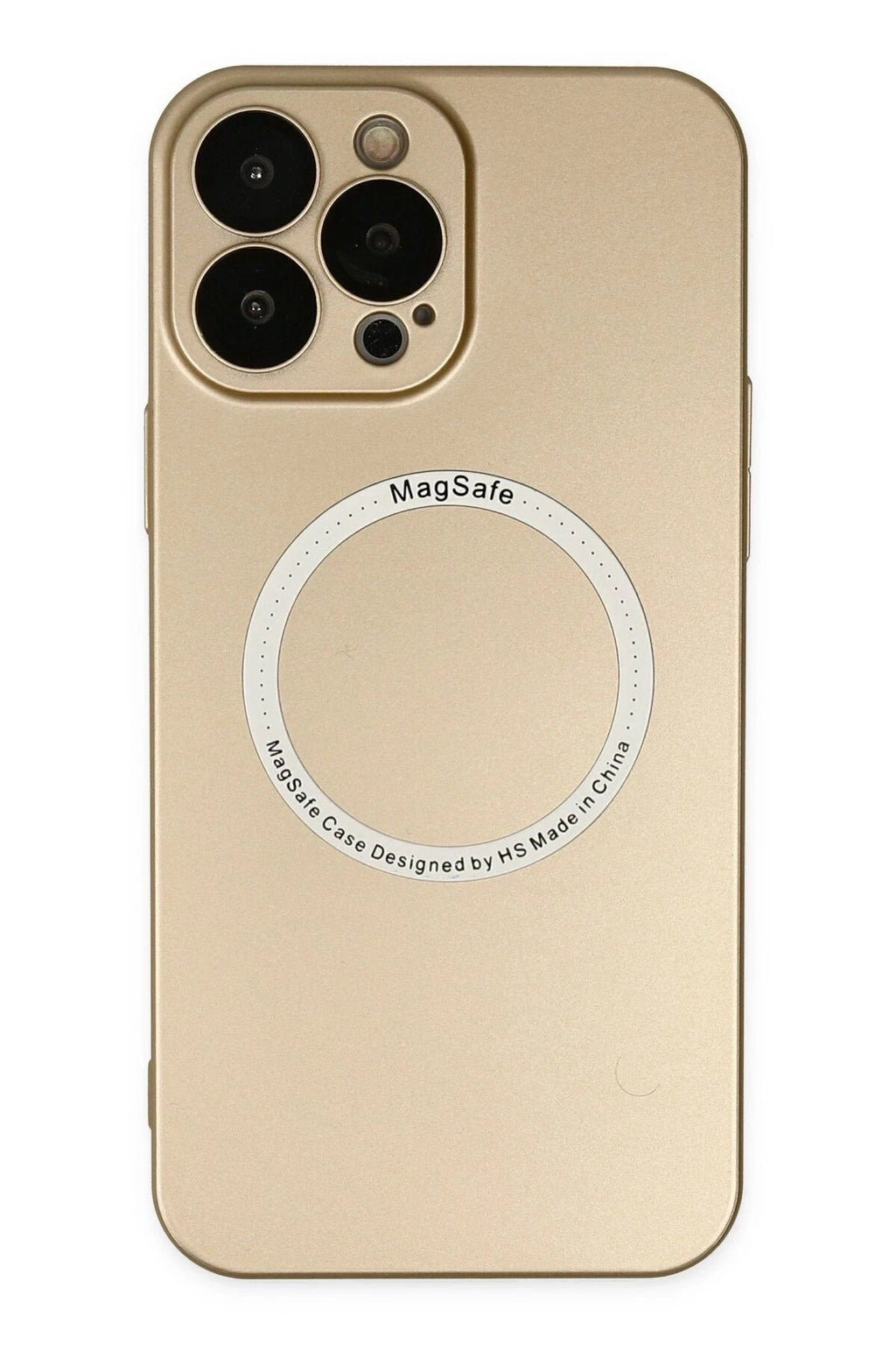 Mey İthalat® iPhone 13 Pro Kılıf Jack Magneticsafe Lens Silikon - Gold