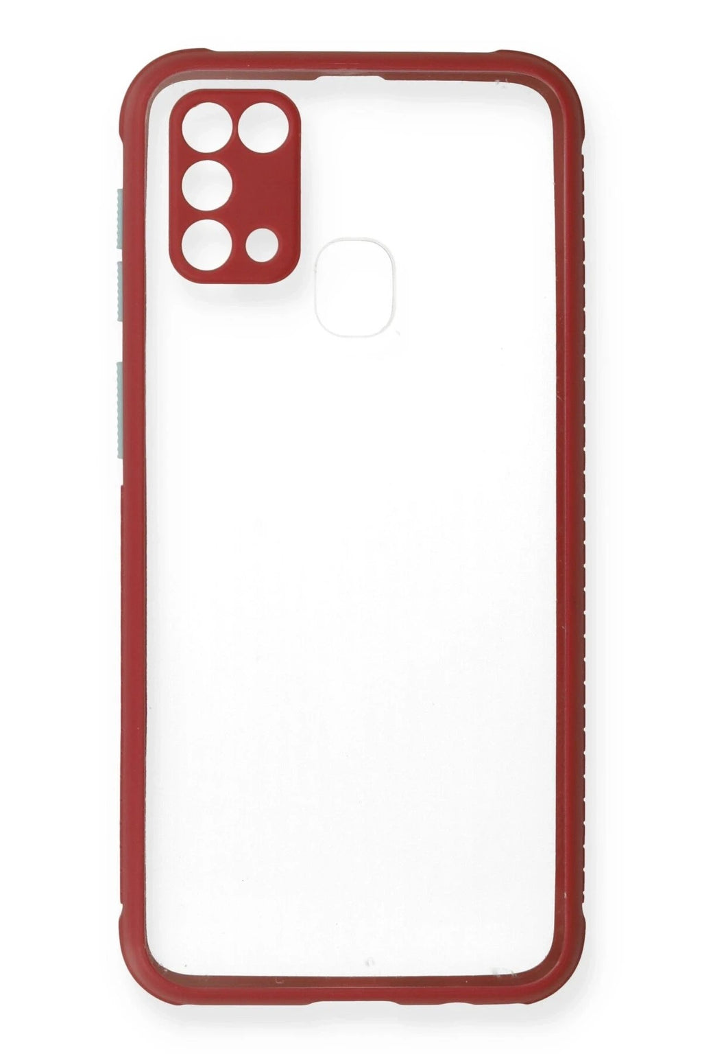 Mey İthalat® Samsung Galaxy M31 Kılıf Miami Şeffaf Silikon - Fuşya