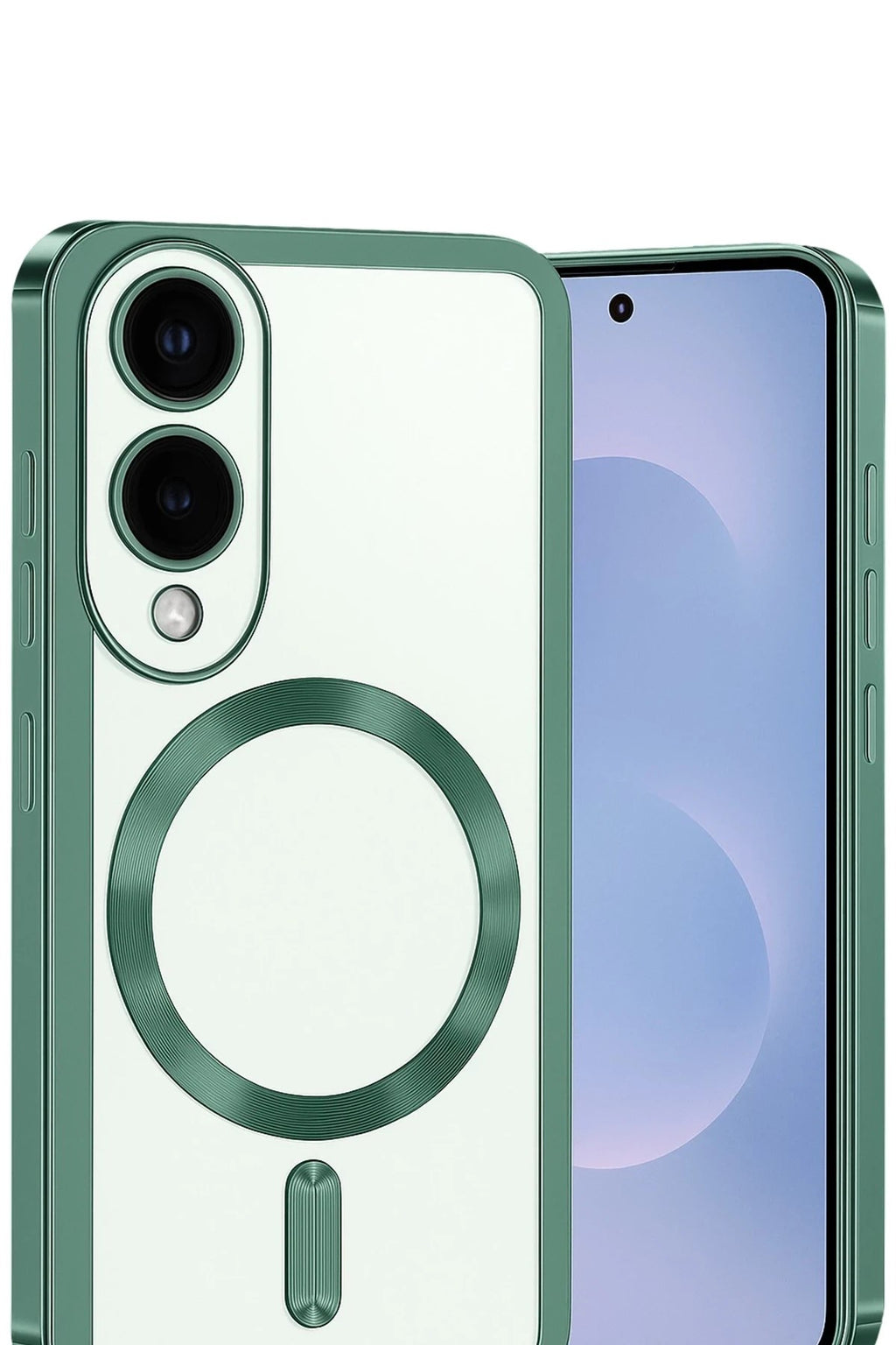 Mey İthalat® Samsung Galaxy S25 Edge Kross Magneticsafe Kapak - Koyu Yeşil