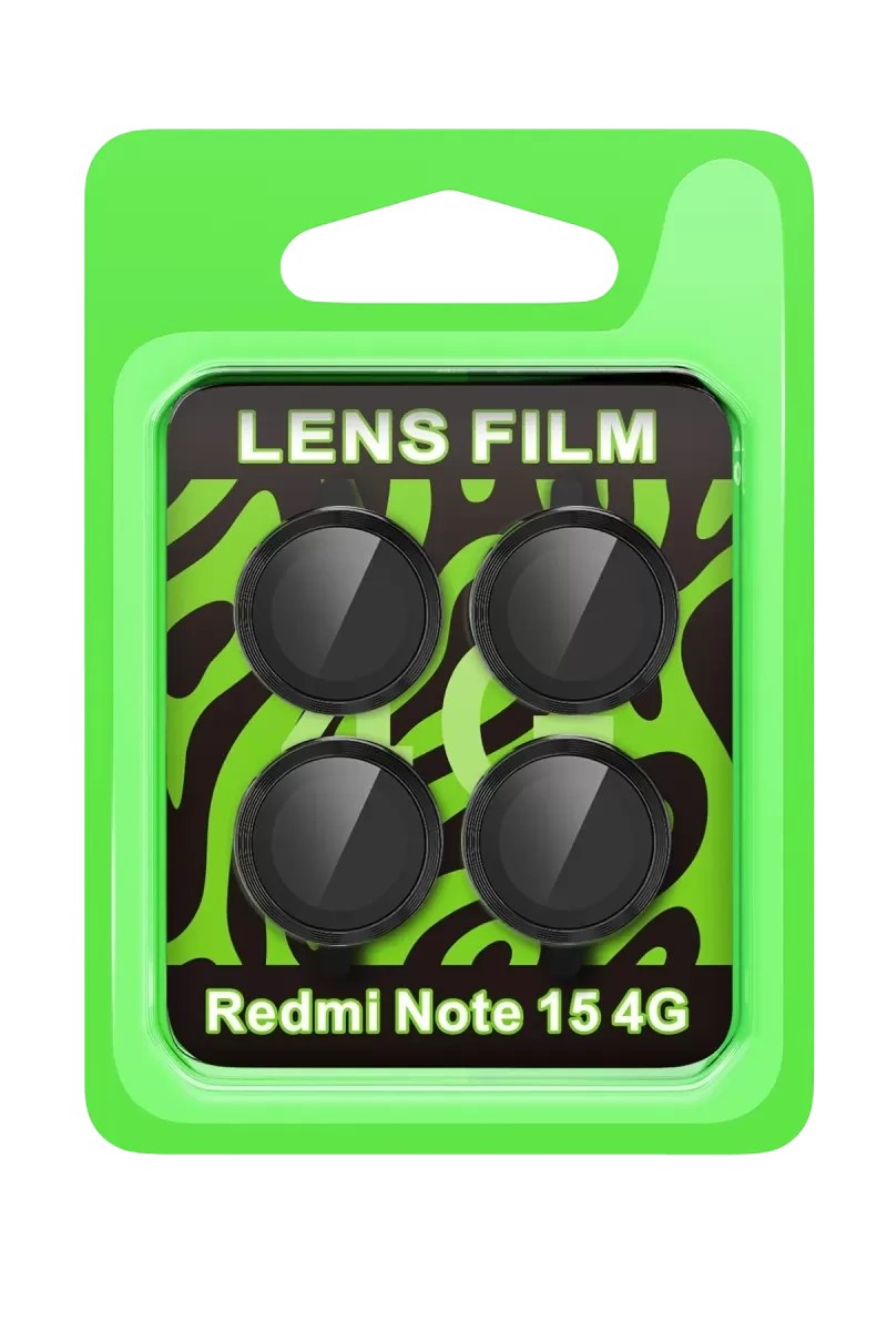 Mey İthalat® Redmi Note 15 4G Raze Metal Kamera Lens - Siyah