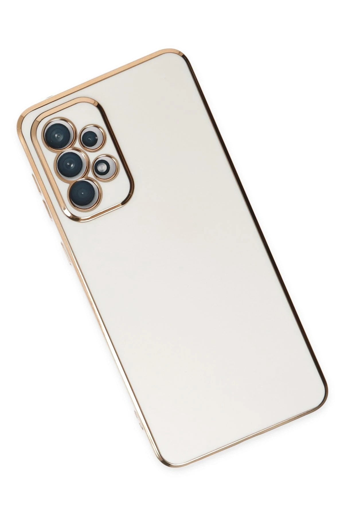 Mey İthalat® Samsung Galaxy A73 5G Kılıf Volet Silikon - Beyaz