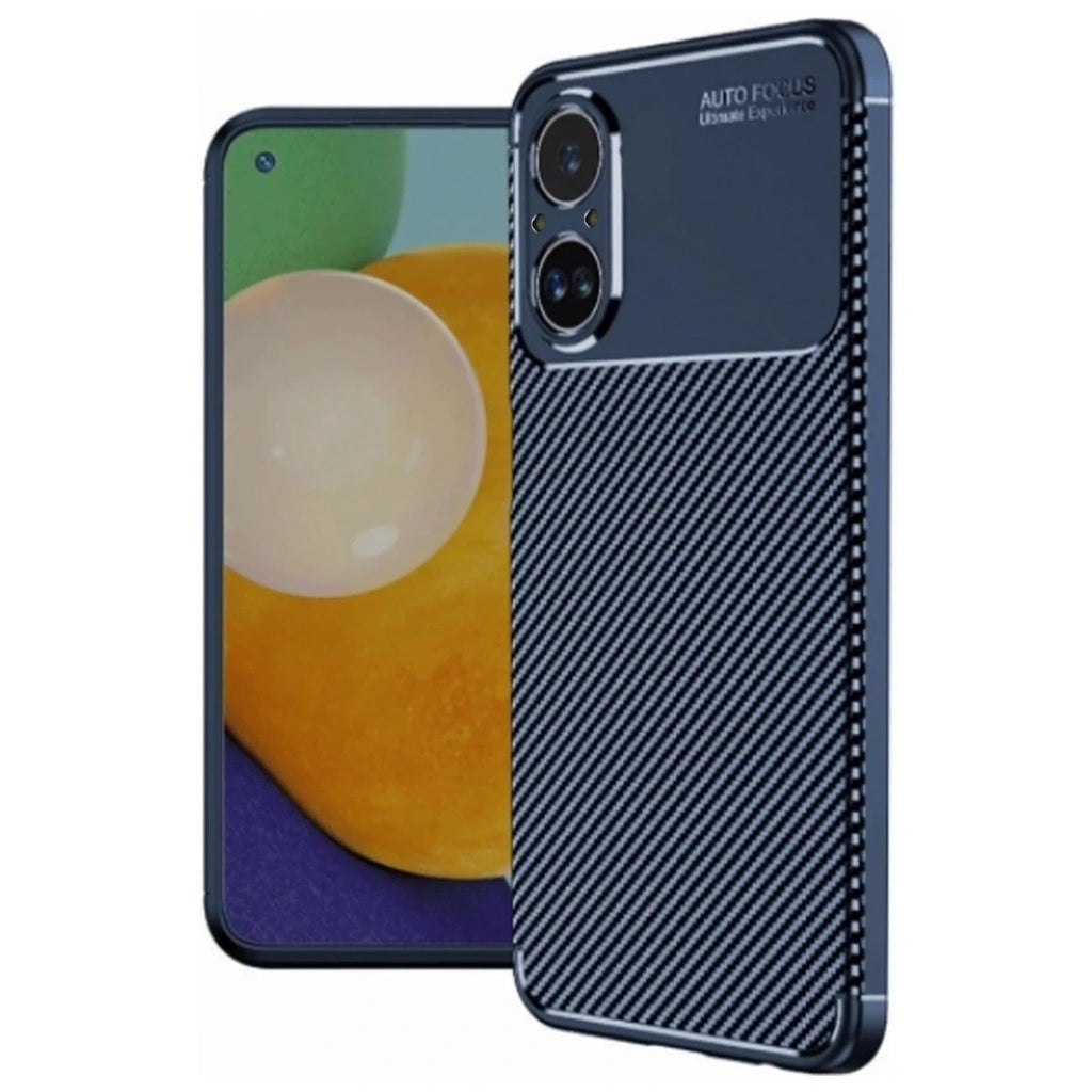Mey İthalat® Realme 12 Lite Kılıf Auto Focus Karbon Kapak - Lacivert