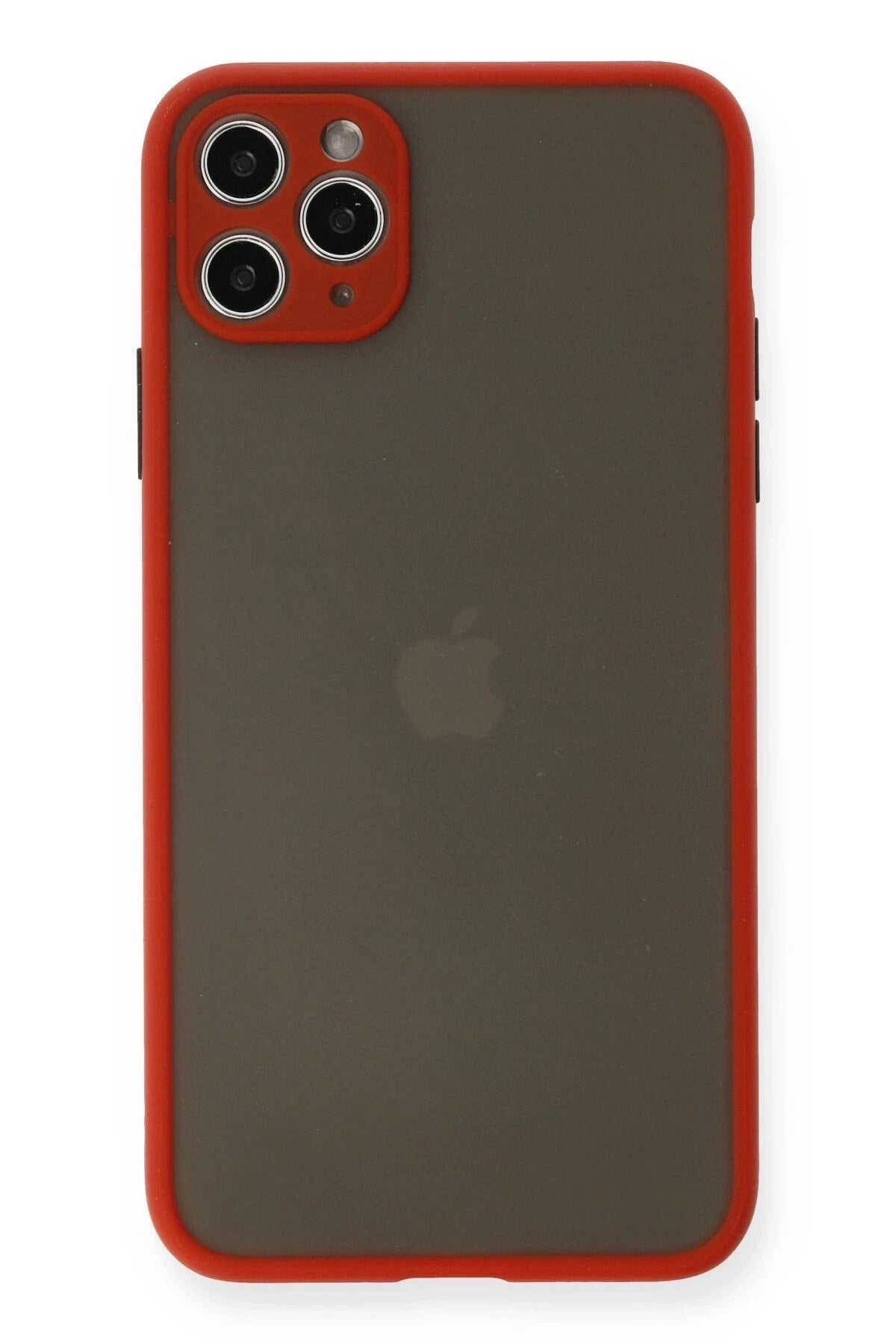 Mey İthalat® iPhone 11 Pro Max Kılıf Montreal Silikon Kapak - Kırmızı