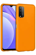 Mey İthalat® Redmi 9T Kılıf Nano içi Kadife Silikon - Turuncu