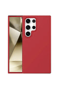 Mey İthalat® Samsung Galaxy S24 Ultra Kılıf First Silikon - Kırmızı