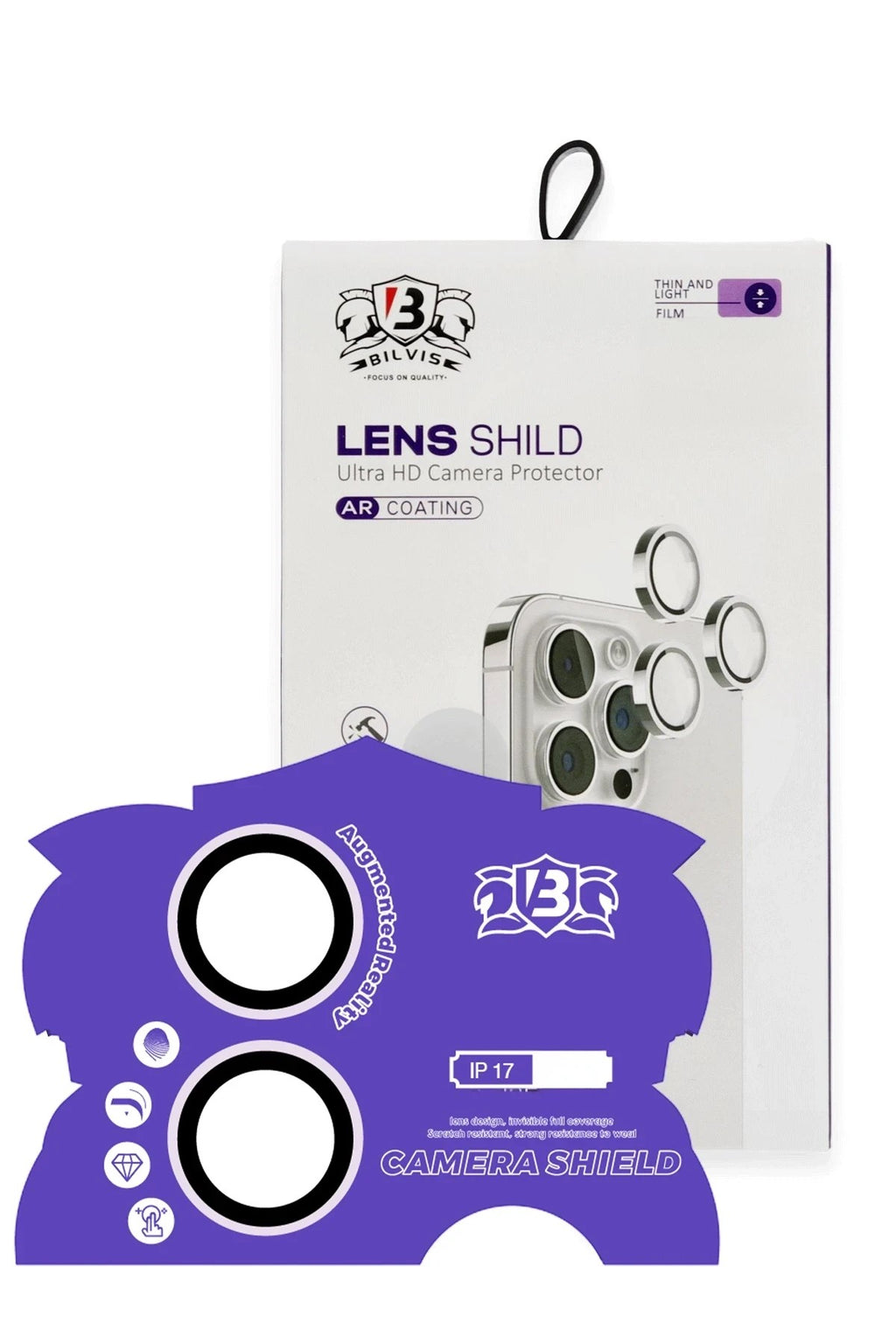Mey İthalat® iPhone 17 Bilvis Titan Kamera Lens - Lila