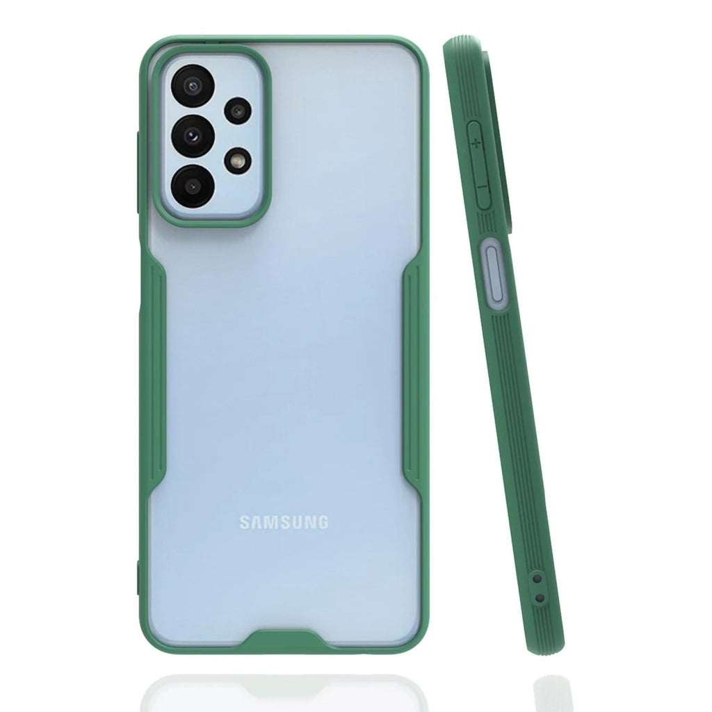 Mey İthalat® Samsung Galaxy A23 4G Kılıf Platin Silikon - Yeşil