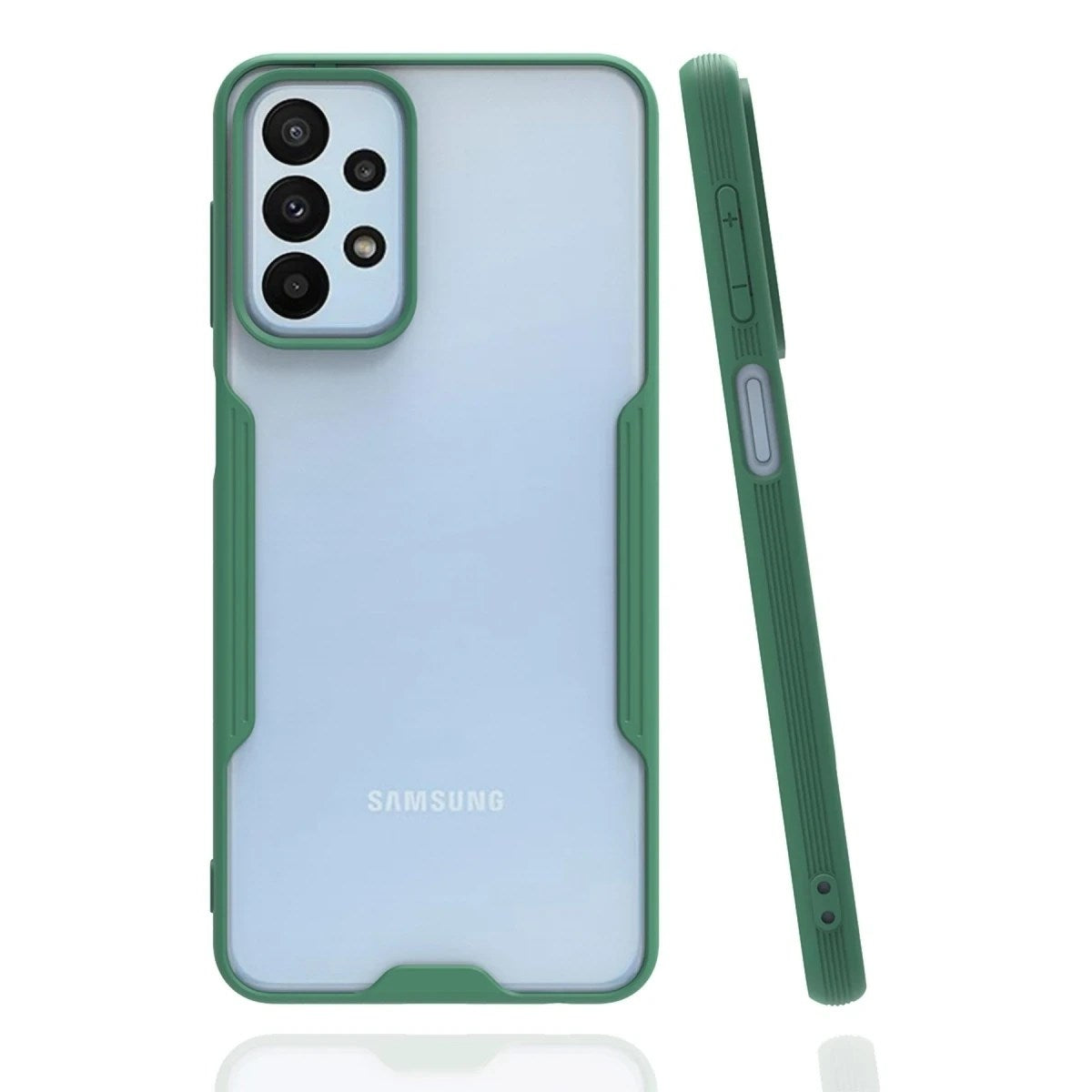 Mey İthalat® Samsung Galaxy A23 4G Kılıf Platin Silikon - Yeşil