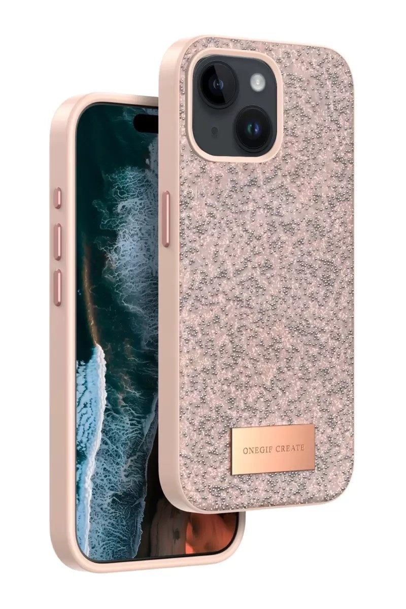 Mey İthalat® iPhone 14 Bright Simli Kapak - Pembe