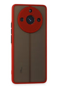 Mey İthalat® Realme 11 Pro Kılıf Montreal Silikon Kapak - Kırmızı