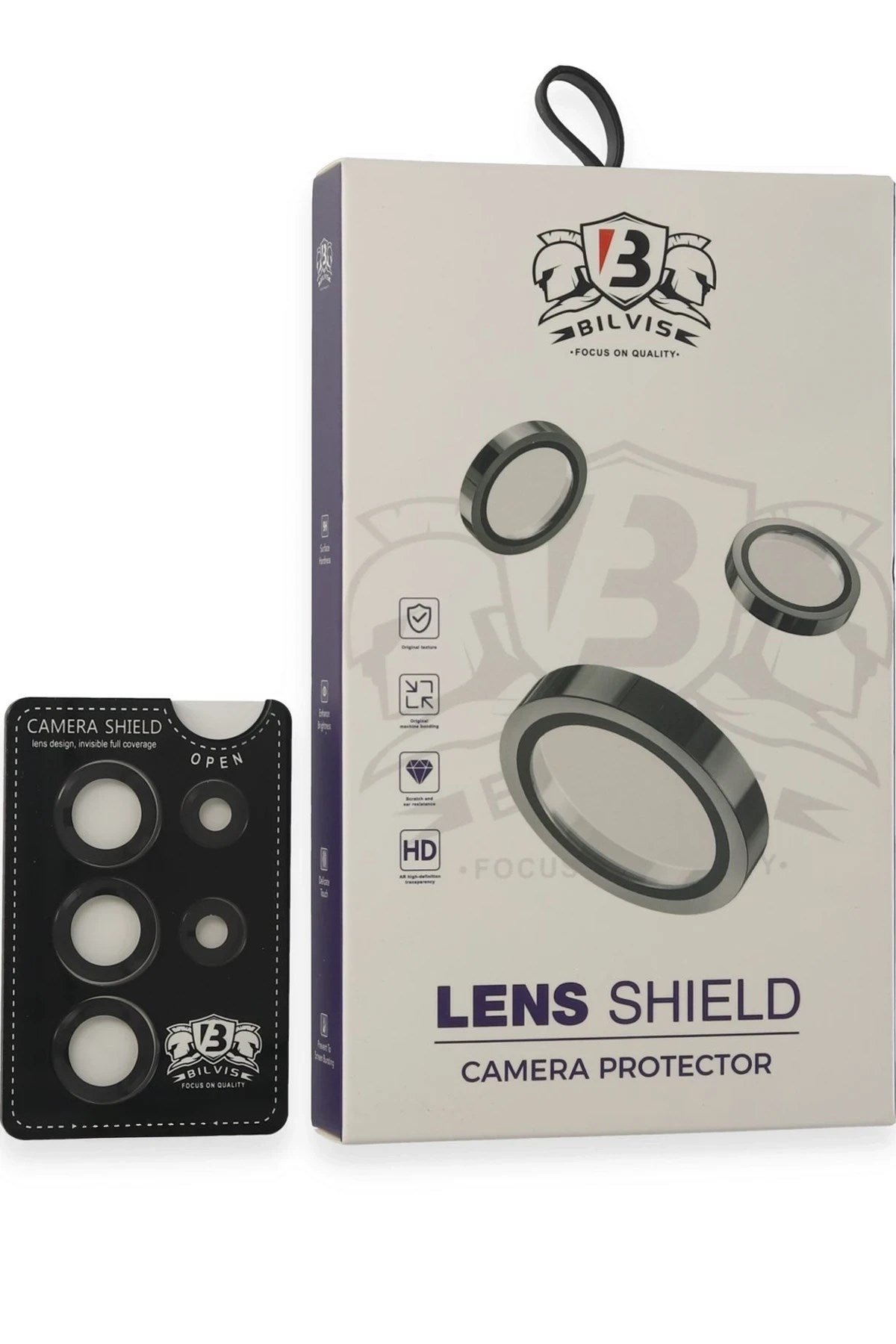 Mey İthalat® Samsung Galaxy S25 Ultra Bilvis Titan Kamera Lens - Siyah