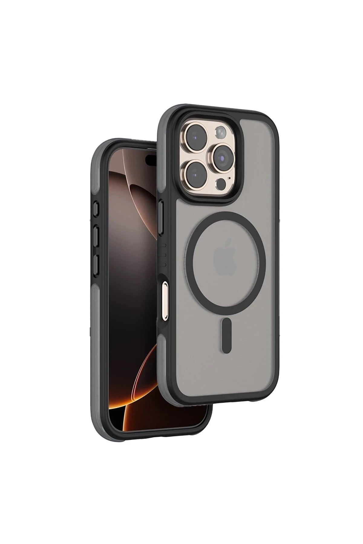 Mey İthalat® iPhone 16 Pro Max Orbit Magsafe Kapak - Siyah