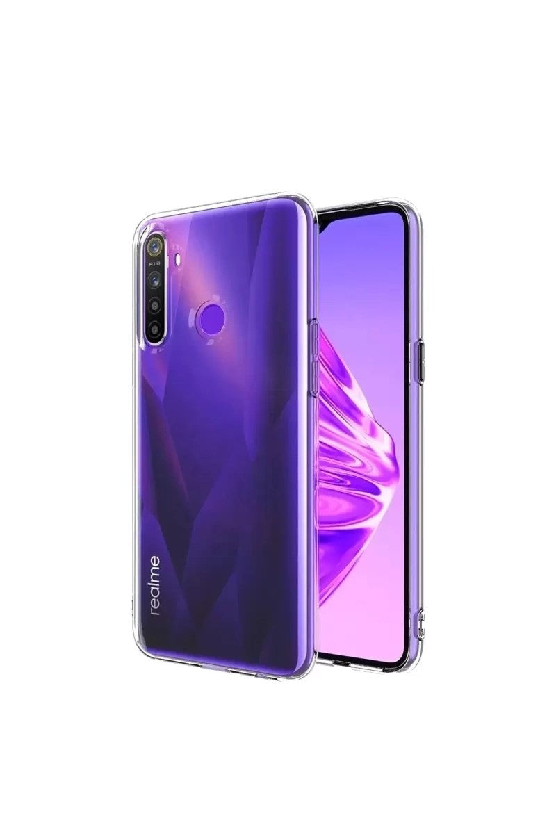 Mey İthalat® Realme 5i Kılıf Lüx Şeffaf Silikon