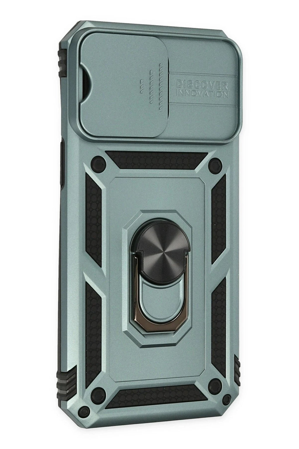 Mey İthalat® iPhone 14 Pro Max Kılıf Pars Lens Yüzüklü Silikon - Yeşil