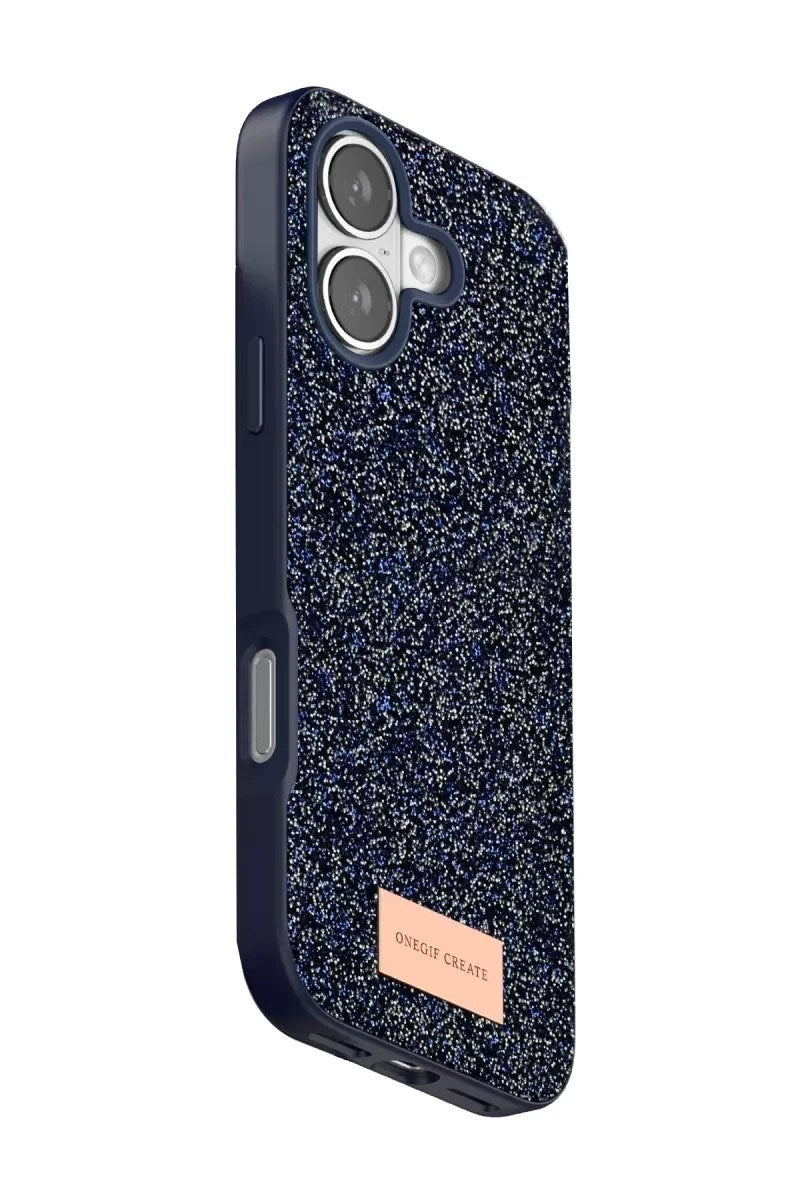 Mey İthalat® iPhone 17 Bright Simli Kapak - Mavi