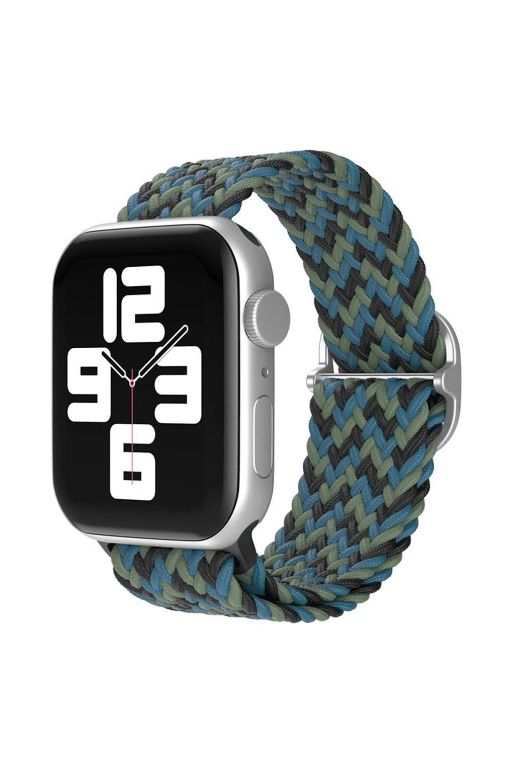 Mey İthalat® Watch 38mm Star Kordon - Zigzag Mavi-Yeşil