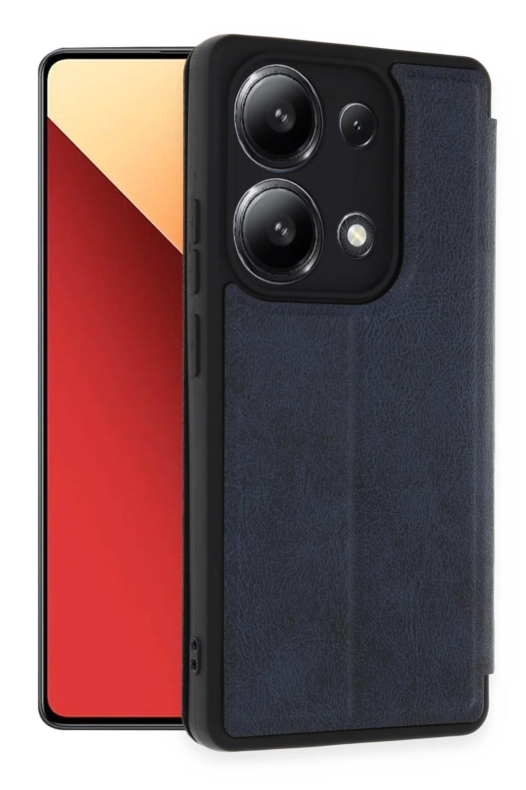 Mey İthalat® Redmi Note 13 4G Kılıf Flip Cover - Lacivert
