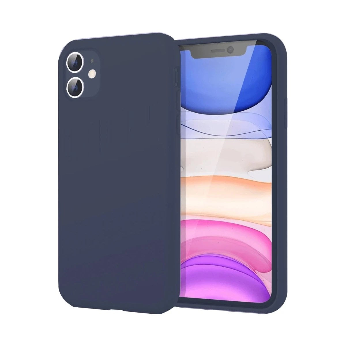 Mey İthalat® iPhone 11 Kılıf First Silikon - Lacivert