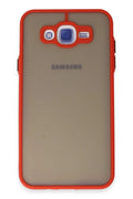 Mey İthalat® Samsung Galaxy J7 Kılıf Montreal Silikon Kapak - Kırmızı
