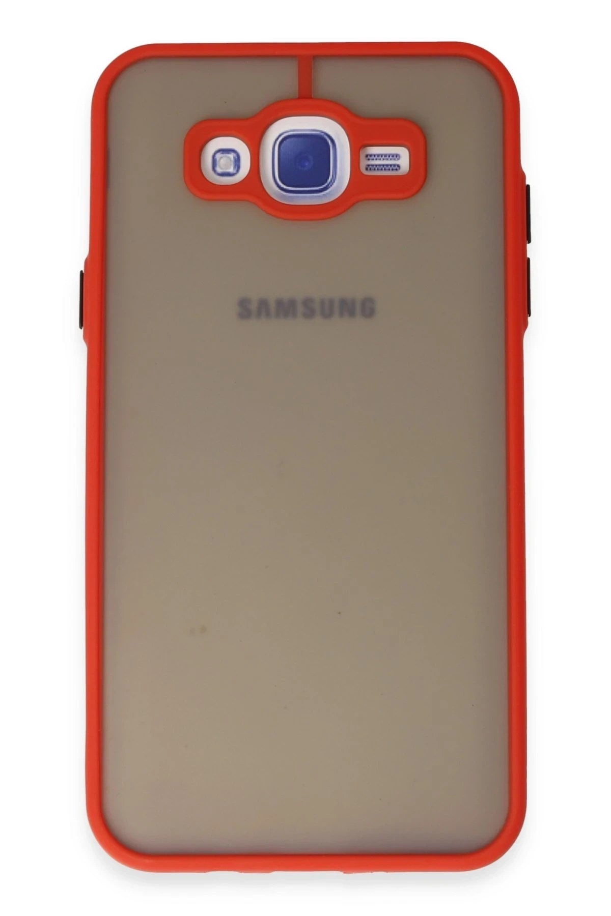 Mey İthalat® Samsung Galaxy J7 Kılıf Montreal Silikon Kapak - Kırmızı