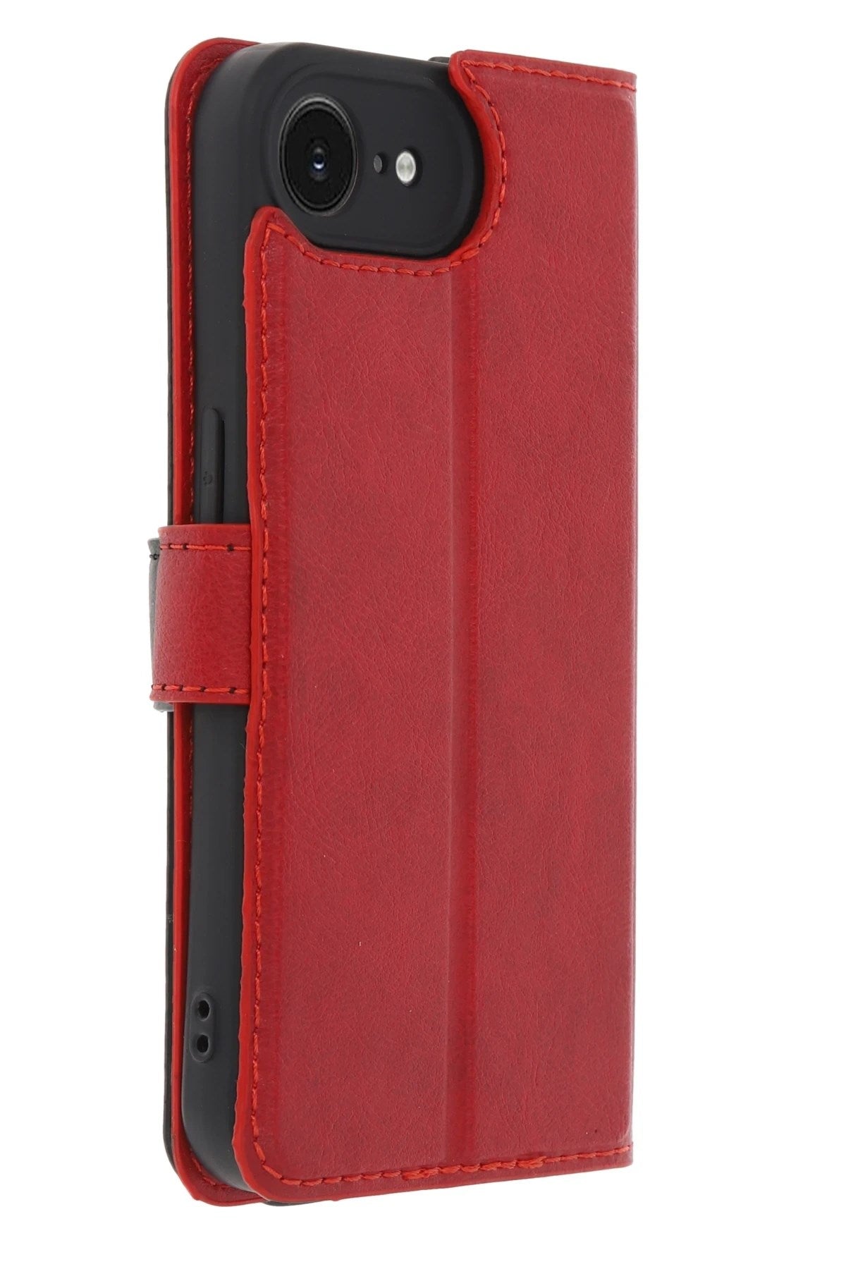 Mey İthalat® iPhone 16E Kılıf Trend S Plus Kapaklı Kılıf - Kırmızı