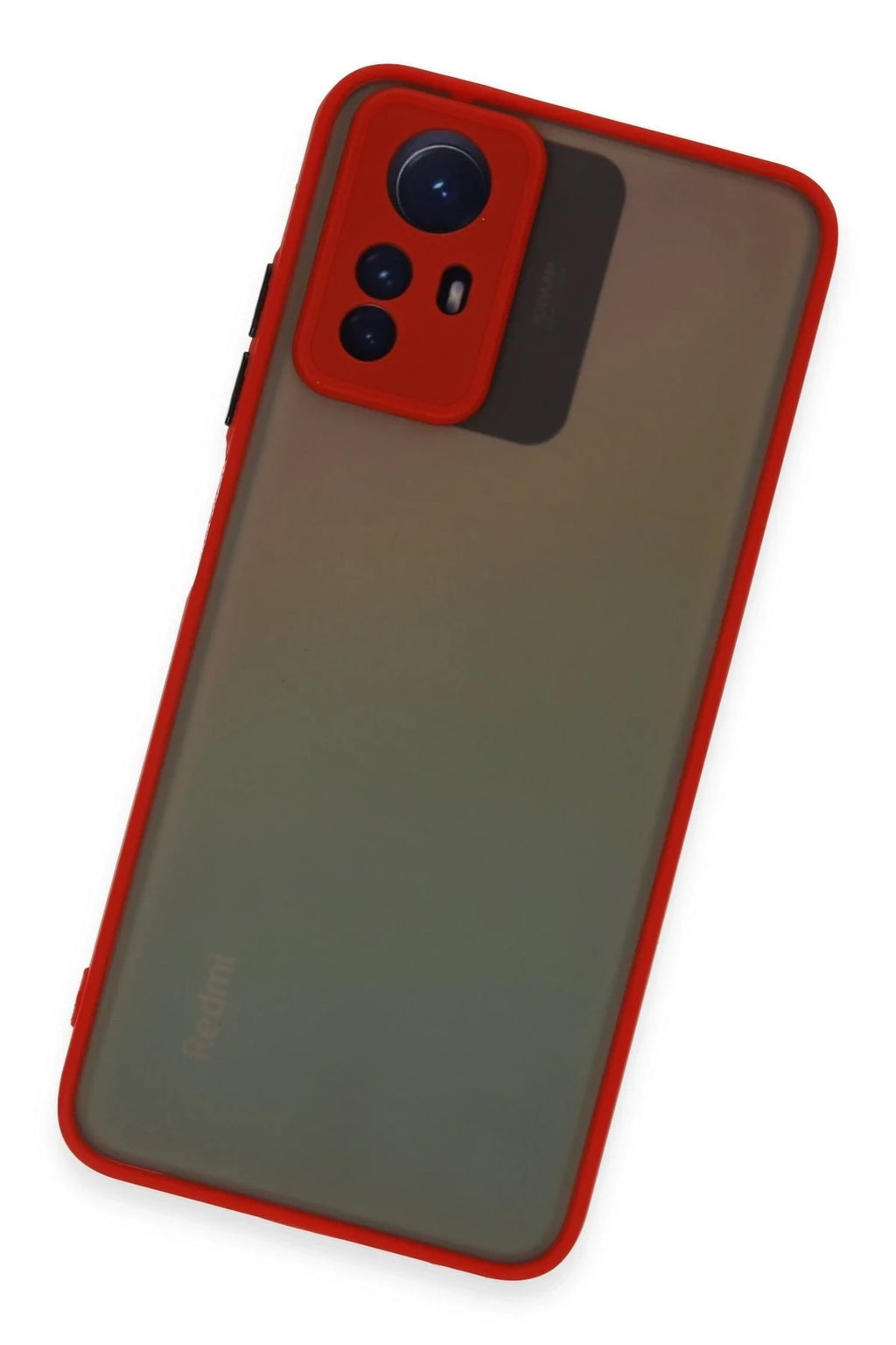 Mey İthalat® Redmi Note 12S Kılıf Montreal Silikon Kapak - Kırmızı