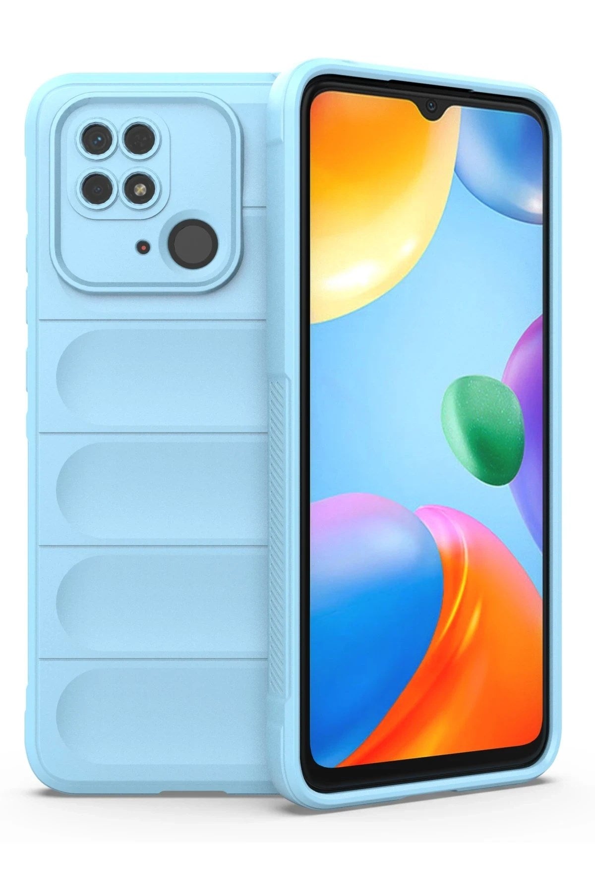 Mey İthalat® Redmi 10C Kılıf Optimum Silikon - Sky Blue