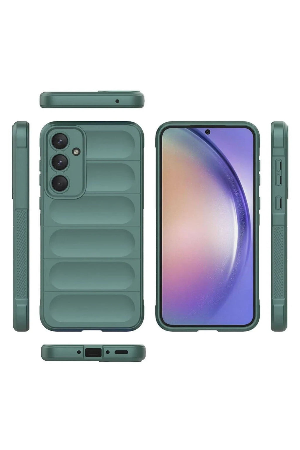Mey İthalat® Samsung Galaxy A26 Kılıf Optimum Silikon - Koyu Yeşil