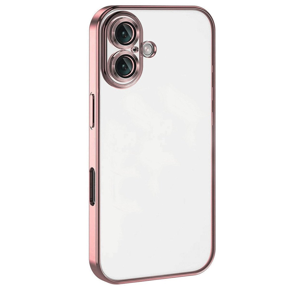 Mey İthalat® iPhone 16 Plus Kılıf Lensli Silikon - Pembe
