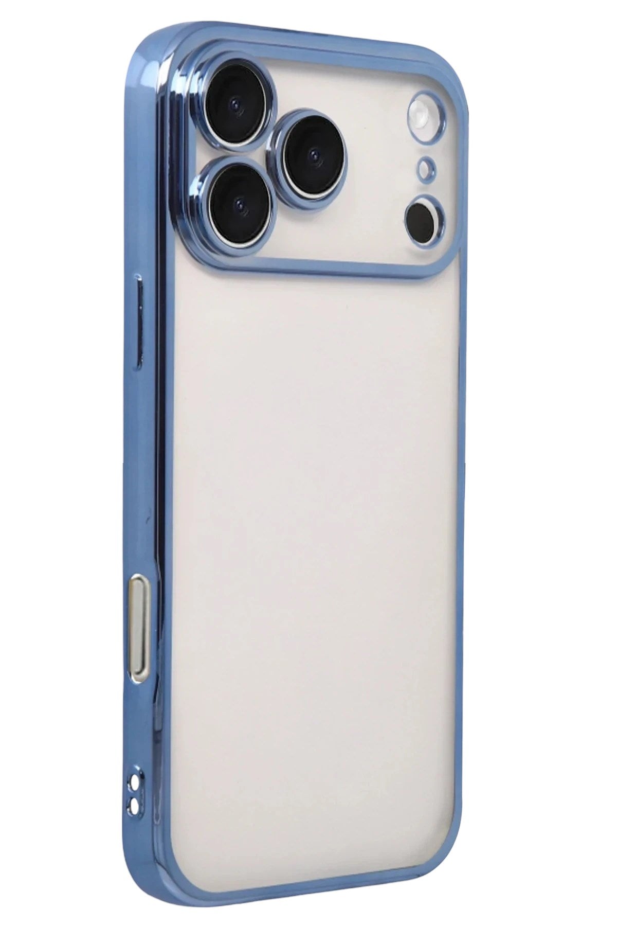 Mey İthalat® iPhone 17 Pro Lensli Silikon - Açık Mavi