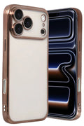 Mey İthalat® iPhone 17 Pro Lensli Silikon - Çöl Titanyum