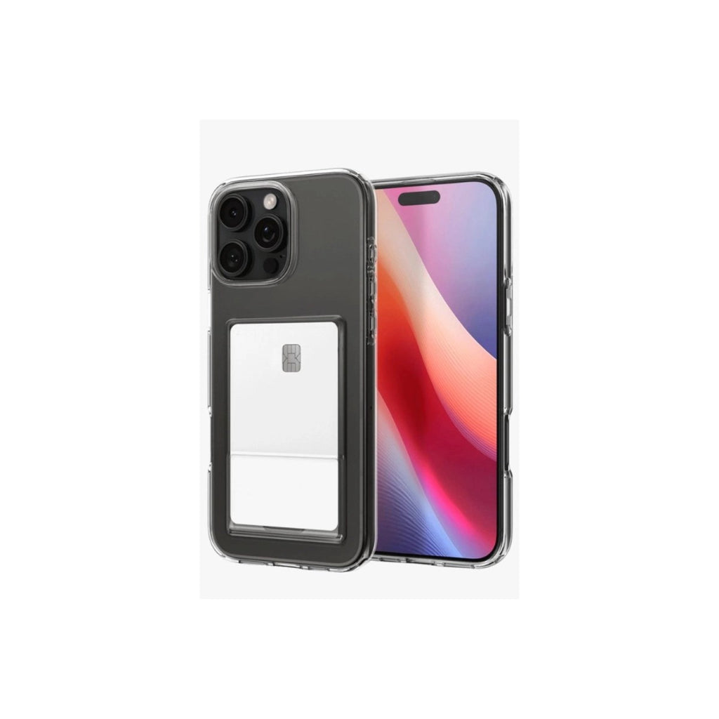 Mey İthalat® iPhone 16 Pro Kılıf Kart Şeffaf Silikon - Şeffaf