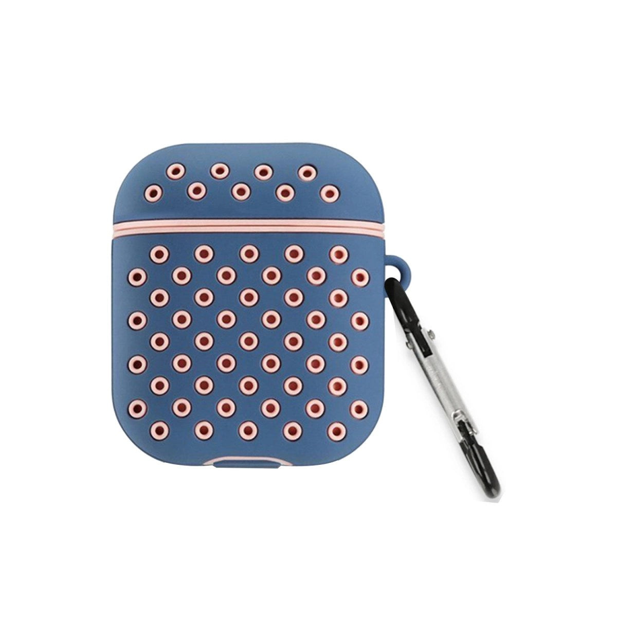 Mey İthalat® Airpods 2 (2.nesil) Spor Delikli Kılıf - Mavi-Pembe