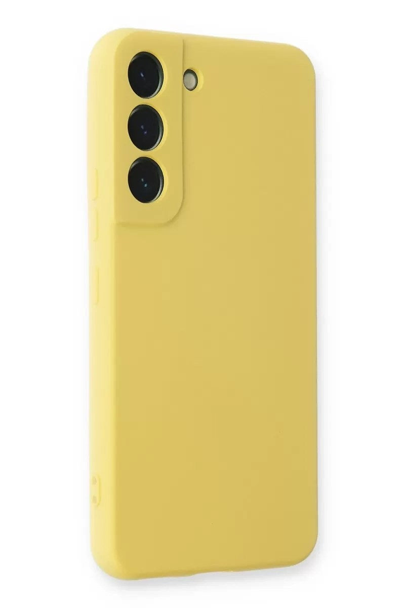 Mey İthalat® Samsung Galaxy S23 Kılıf Nano içi Kadife Silikon - Sarı