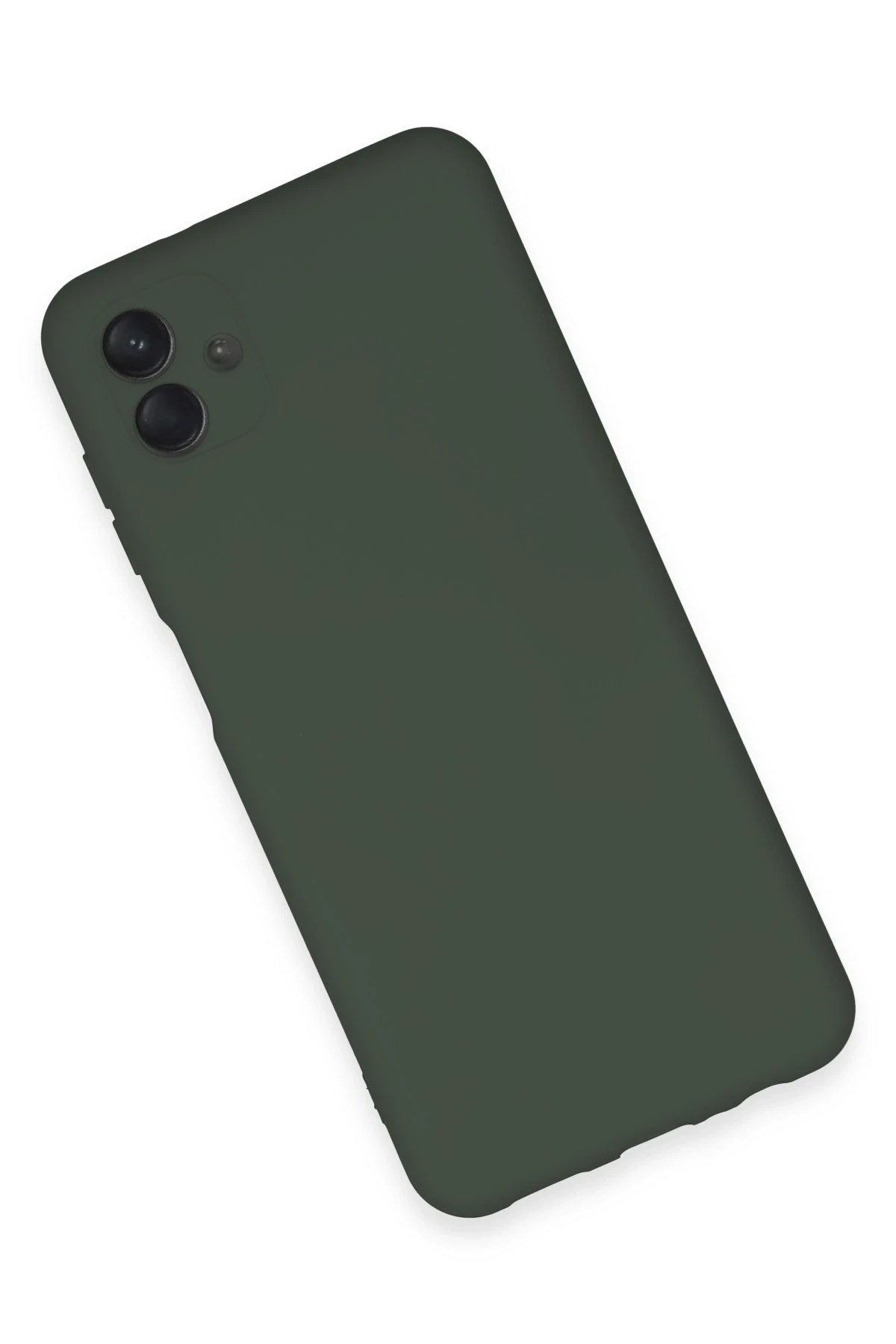 Mey İthalat® Samsung Galaxy A04E Kılıf Nano içi Kadife Silikon - Koyu Yeşil