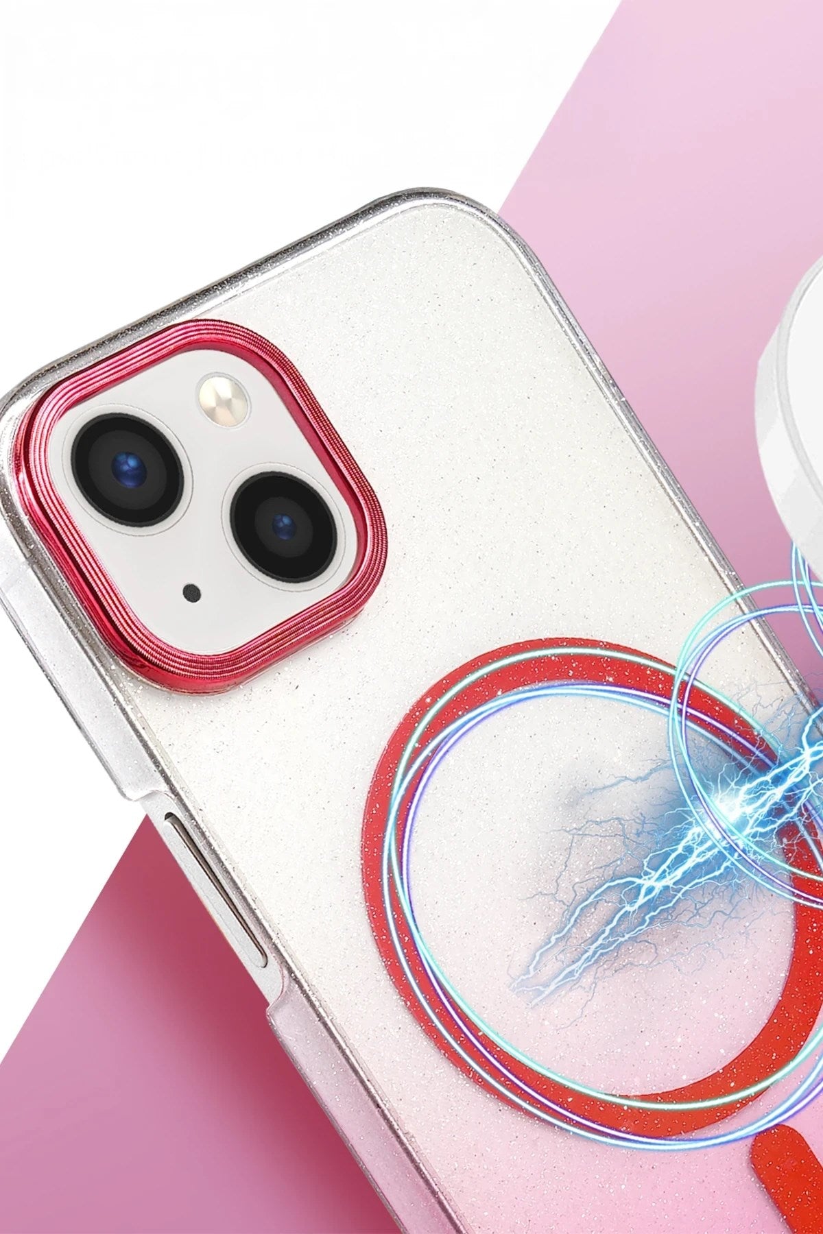 Mey İthalat® iPhone 15 Plus Glossy Magsafe Kapak - Pembe
