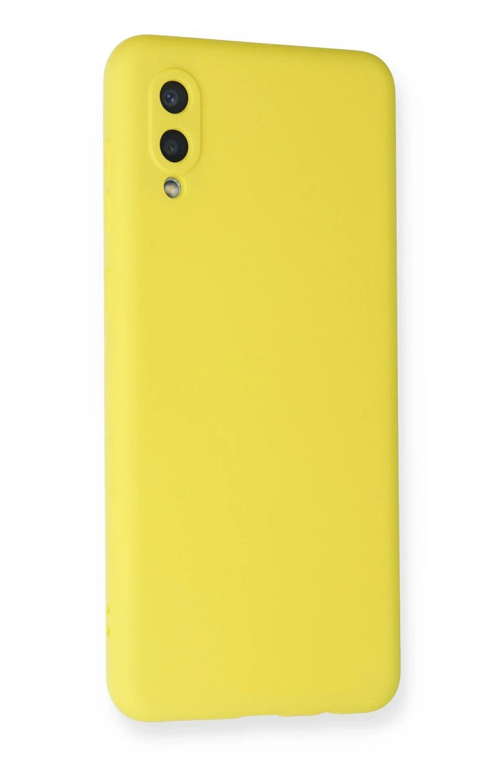 Mey İthalat® Samsung Galaxy A02 Kılıf Nano içi Kadife Silikon - Sarı
