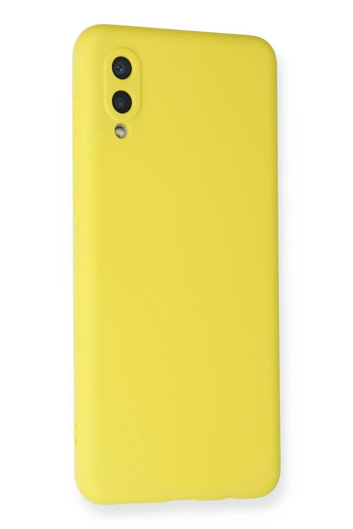Mey İthalat® Samsung Galaxy A02 Kılıf Nano içi Kadife Silikon - Sarı