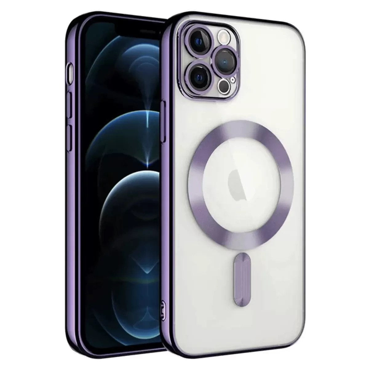 Mey İthalat® iPhone 14 Pro Max Kılıf Kross Magneticsafe Kapak - Mor
