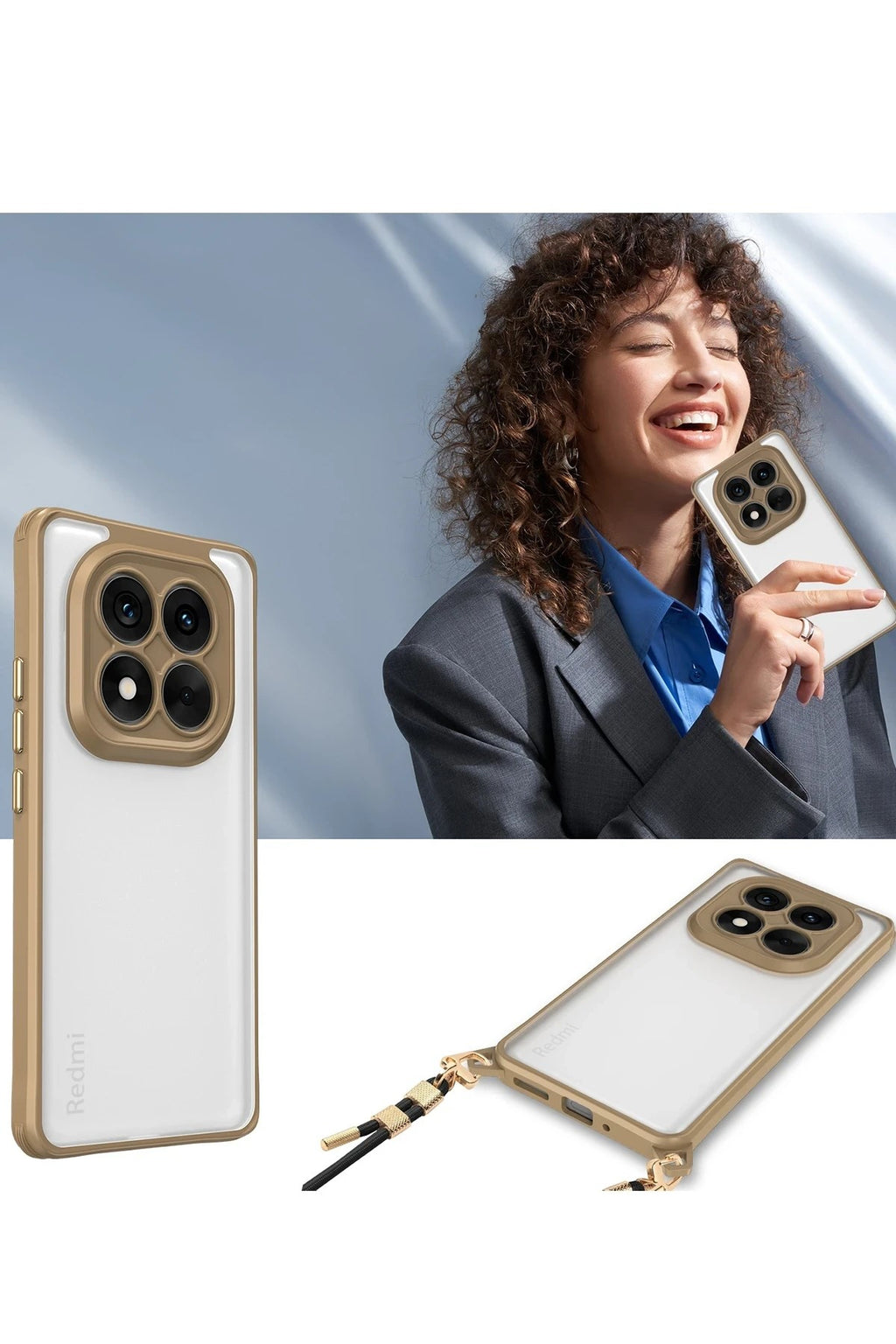 Mey İthalat® Redmi Note 14 Pro 5G Kılıf Penta Silikon Kılıf - Şeffaf