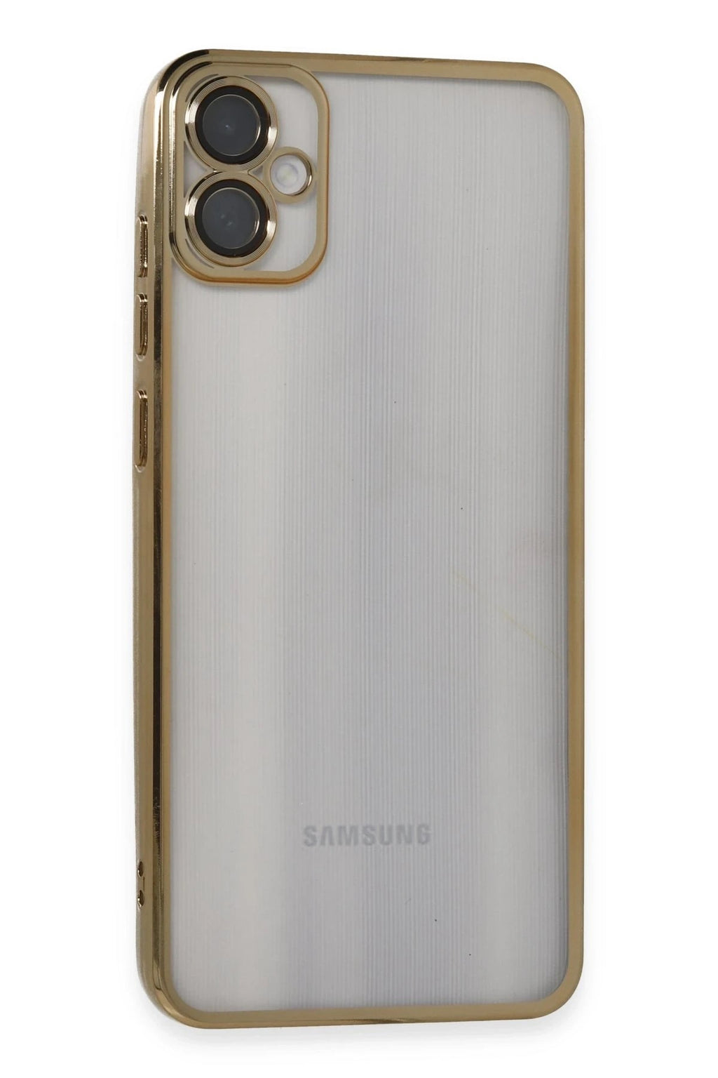 Mey İthalat® Samsung Galaxy A05 Kılıf Lensli Silikon - Gold